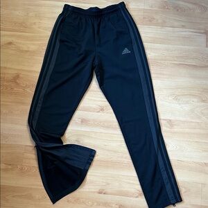 Adidas Black zip bottomTrack Pants
